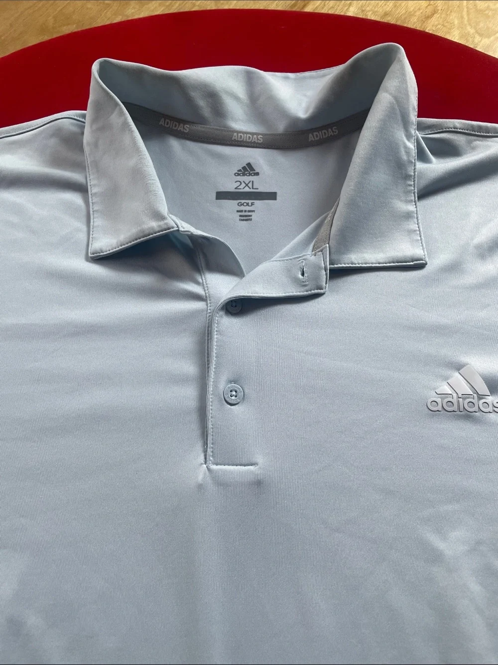 adidas Men’s Light Blue Golf Polo Shirt - 2XL